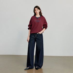 VILZSTUDIOS Contrasting Color Splicing Letter Print Shirt