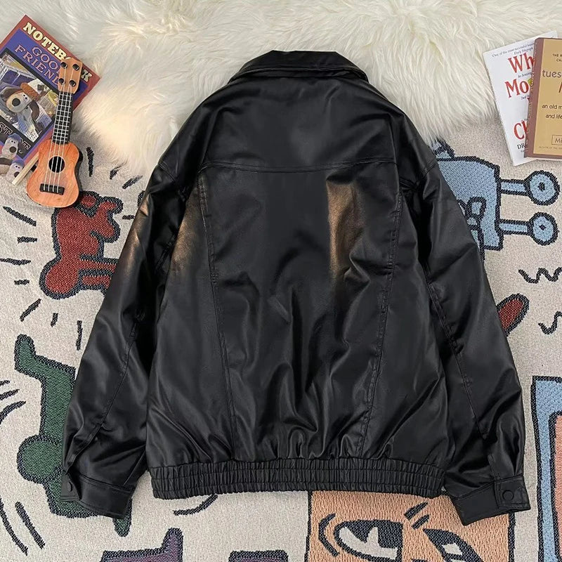 VILZSTUDIOS Stylish American PU Leather Jacket