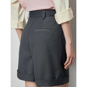 VILZSTUDIOS Comfortable High Waist Casual A-Line Shorts