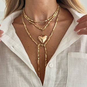 VILZSTUDIOS Gold/Silver Heart Pendant Necklace