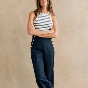 VILZSTUDIOS Sexy Slim Striped Tank Top