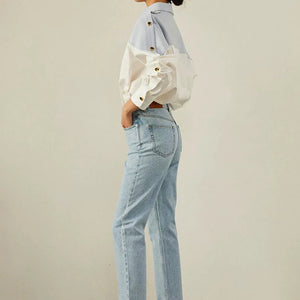 VILZSTUDIOS Patchwork Long Sleeve Shirt