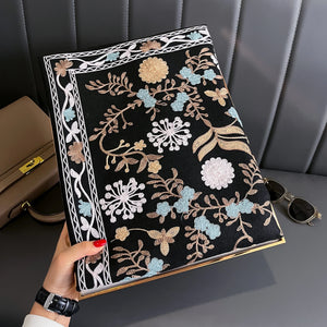 VILZSTUDIOS New Winter Warm Cashmere Scarf for Women Embroidery Pashmina Blanket Thick Shawl Wrap Neckerchief Fashion Bufanda Echarpe Poncho