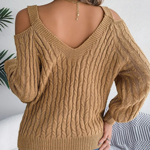VILZSTUDIOS Stylish Knitted V-Neck Sweater