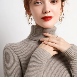 VILZSTUDIOS Stylish Knit Turtleneck Sweater