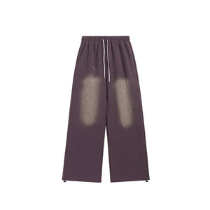 VILZSTUDIOS Washed Straight Wide Leg Casual Pants