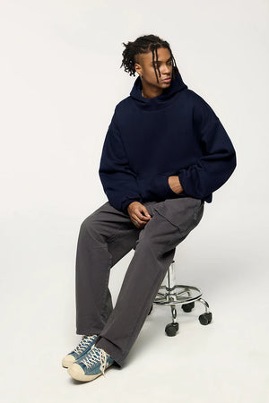 VILZSTUDIOS Thick Warm High Neck Fleece Hoodie