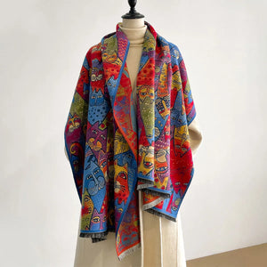 VILZSTUDIOS Luxury Colorful Pashmina Scarf