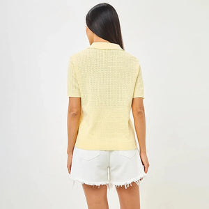 VILZSTUDIOS Casual Short Sleeve Knitted T-shirt