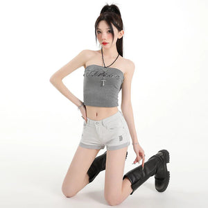 VILZSTUDIOS Slim Fit Low Waist Elastic Jeans