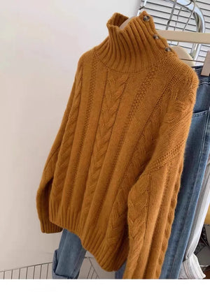 VILZSTUDIOS High-Neck Knitted Cashmere Sweater