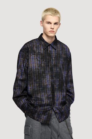 VILZSTUDIOS Plaid Checkered High Street Shirt