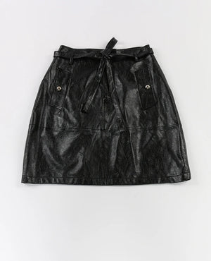 VILZSTUDIOS Faux Leather Mini Skirt