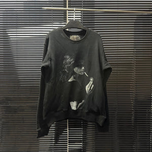 VILZSTUDIOS Velvet Thick Fleece Long Sleeve T-shirt