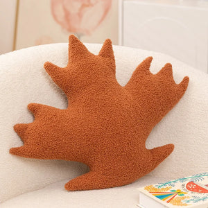 VILZSTUDIOS Canadian Flag Maple Leaf Plush Cushion