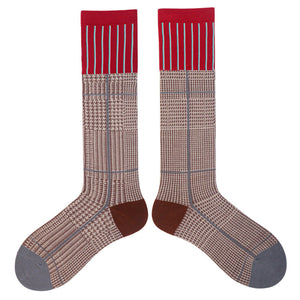 VILZSTUDIOS Knee-high socks with geometric design