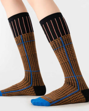 VILZSTUDIOS Knee-high socks with geometric design
