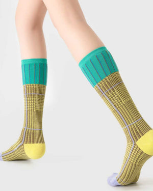 VILZSTUDIOS Knee-high socks with geometric design