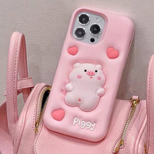 VILZSTUDIOS Cute pig-themed soft iPhone case