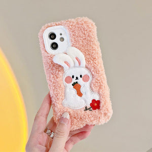 VILZSTUDIOS Cute fluffy bunny iPhone case for trendy phone accessories