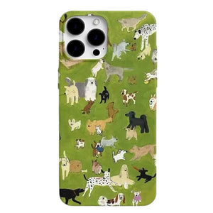 VILZSTUDIOS adorable pups print phone case