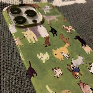 VILZSTUDIOS adorable pups print phone case