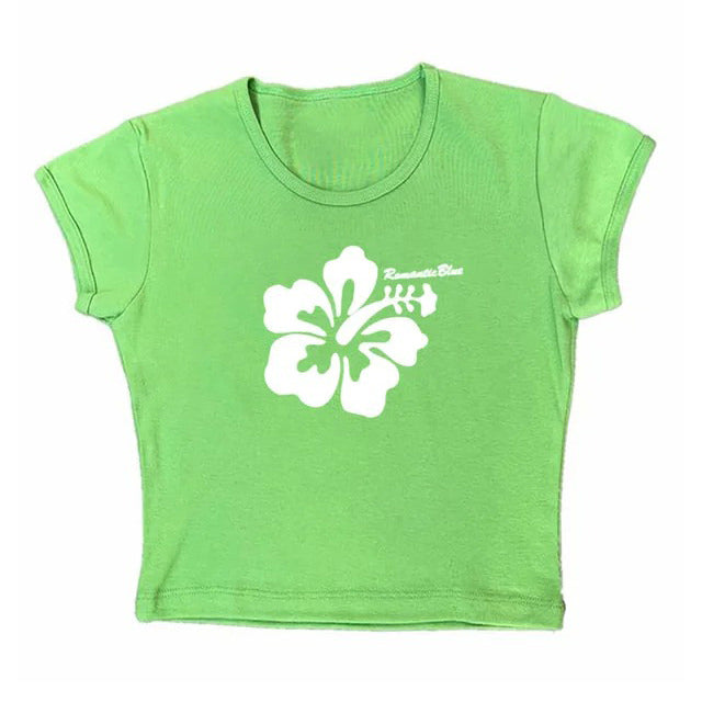 VILZSTUDIOS Stylish baby tee with hibiscus flower design