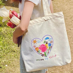 VILZSTUDIOS Stylish embroidered tote bag for everyday use