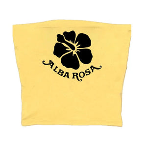 VILZSTUDIOS Stylish tube top featuring hibiscus graphic design