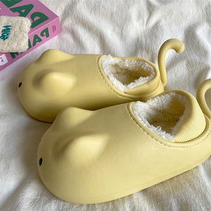 VILZSTUDIOS Aesthetic Mouse Plush Chunky Slippers