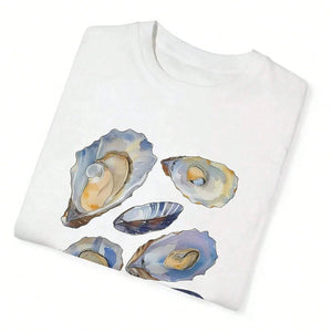 VILZSTUDIOS Aesthetic oversized tee with oyster graphic design