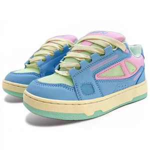 VILZSTUDIOS Pastel skate sneakers with breathable mesh upper