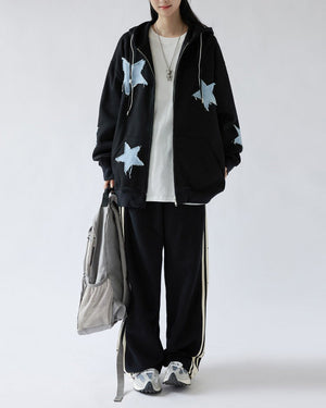 VILZSTUDIOS Trendy zip up hoodie for streetwear fashion