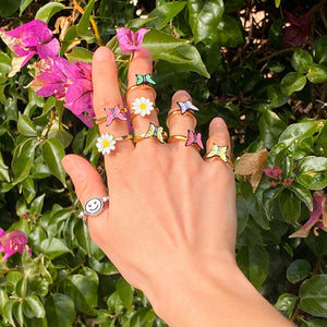 VILZSTUDIOS butterfly fidget ring design for stress relief