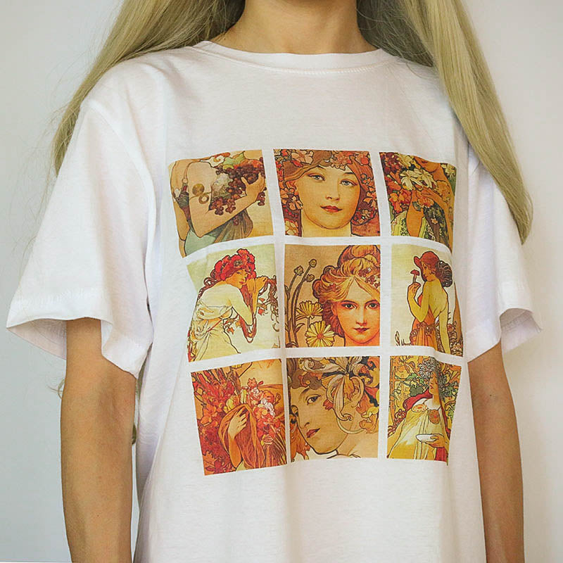 VILZSTUDIOS Alphonse Mucha graphic tee design