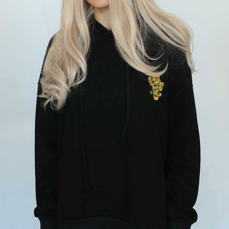 VILZSTUDIOS Artistic floral graphic hoodie design