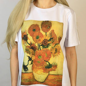 VILZSTUDIOS Artistic floral graphic tee from VILZSTUDIOS