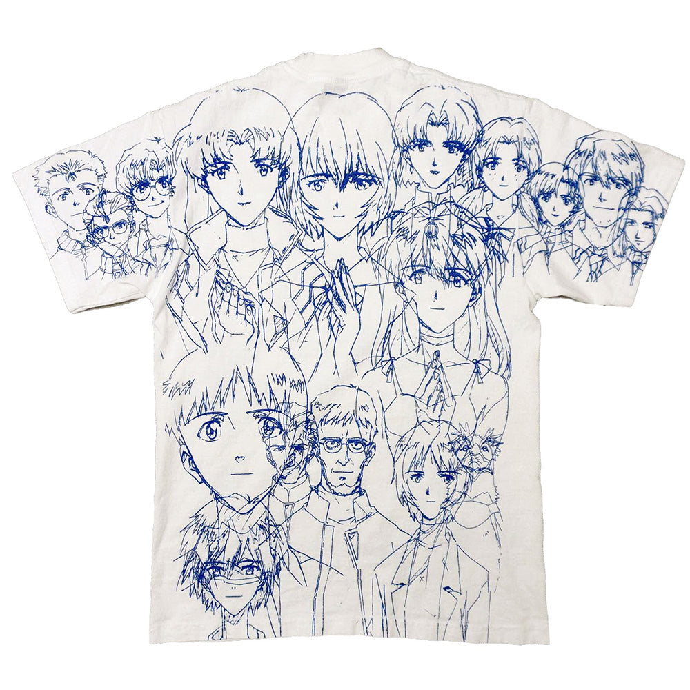 VILZSTUDIOS Artistic sketch graphic t-shirt featuring manga-style illustrations