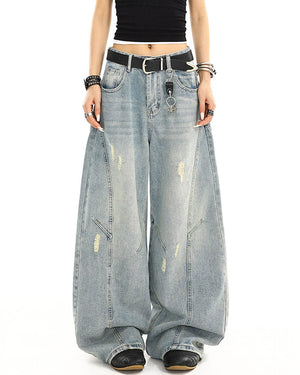 VILZSTUDIOS Baggy ripped jeans for a stylish streetwear look