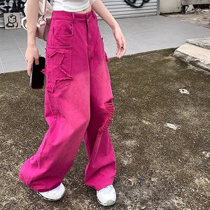 VILZSTUDIOS Ripped baggy jeans for streetwear fashion