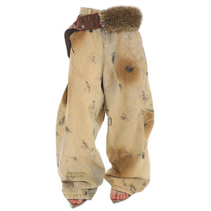 VILZSTUDIOS Baggy sand-wash balloon jeans
