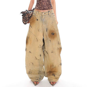 VILZSTUDIOS Baggy sand-wash balloon jeans
