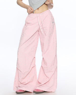 VILZSTUDIOS Baggy Star Print Layered Pants