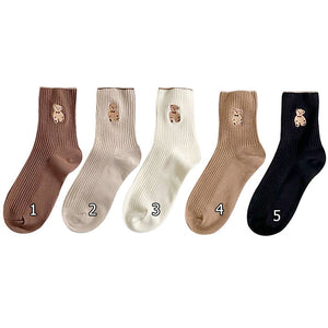 VILZSTUDIOS Stylish bear print socks for fashion enthusiasts