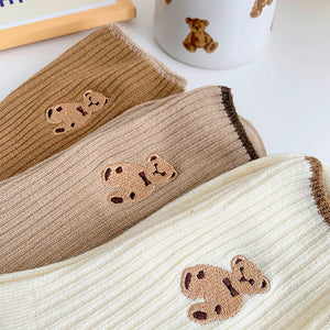 VILZSTUDIOS Stylish bear print socks for fashion enthusiasts