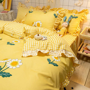 VILZSTUDIOS Stylish bedding set featuring duvet cover, flat sheet, and pillowcase