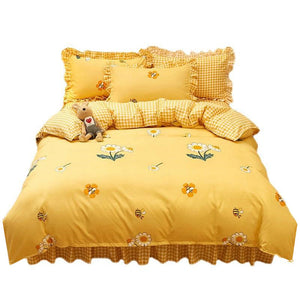 VILZSTUDIOS Stylish bedding set featuring duvet cover, flat sheet, and pillowcase