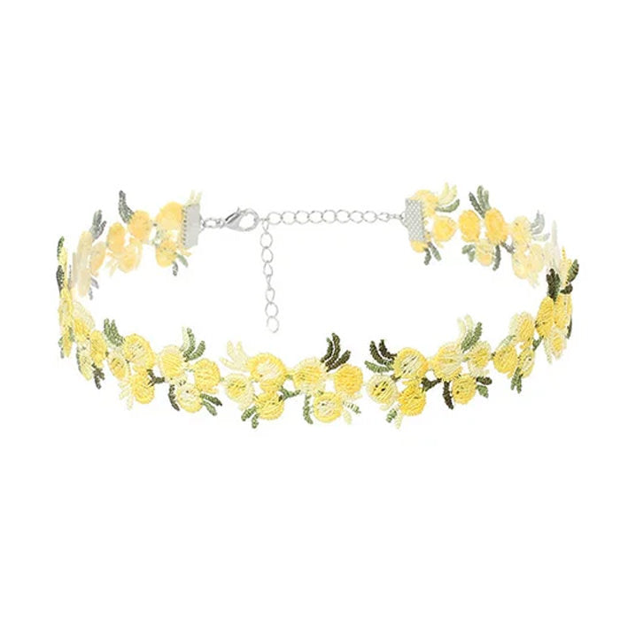 VILZSTUDIOS Bohemian crochet floral choker jewelry