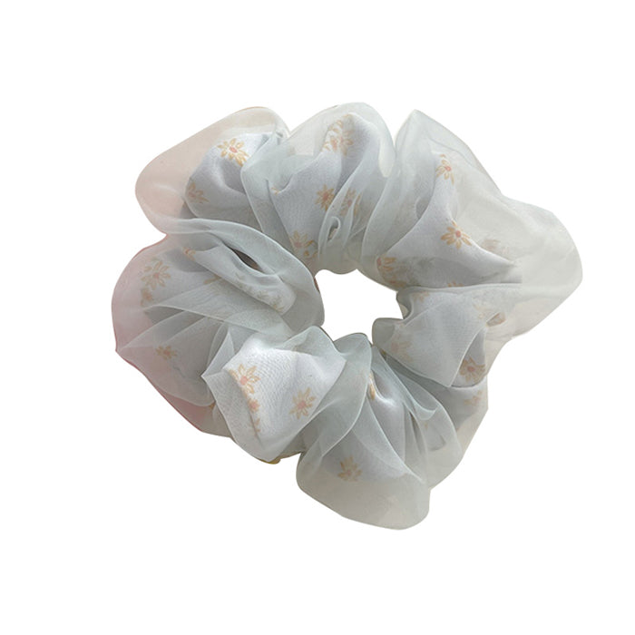 VILZSTUDIOS Floral textured scrunchie for hair styling
