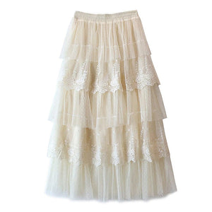 VILZSTUDIOS Fashionable lace skirt suitable for various occasions